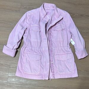 GAP Women's Light Pink Utility Jacket